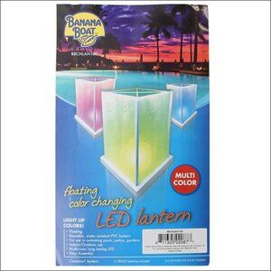 ❣️2/$36 NIP Banana Boat Floating Color Changing LED Lantern Set of 4 Packs
